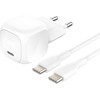 Kabelis USB Belkin USB-C - USB-C 1 m Baltas (WCA009KQ1MWH-B6)