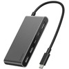Belkin USB šakotuvas USB-C, 2 x USB-A, 2 x USB-C PD 100W, HDMI 2.0 4K, 5Gbps, pilka