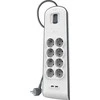 Belkin 900J, 8 „Schuko“ lizdai, 2x USB-A, 2 m