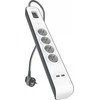Belkin 525J, 4 Schuko lizdai, 2x USB-A, 2m