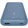 „Belkin“ nešiojamoji baterija, 20 000 mAh, mėlyna, 30 W, integruotas USB-C korpusas, BPB024hqBL