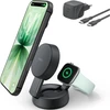 Įkroviklis Belkin UltraCharge Pro Qi2 25W magnetyczna 2w1 Grafitowa (WIZ043KQCH)