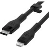 Belkin Flex Lightning/USB-C 15W 3m, mfi, 15W, juoda CAA009bt3MBK