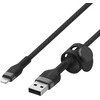 Belkin CAA010bt3MBK BoostCharge USB-A į Lightning silikoninis 3.0m, juodas
