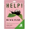 Bergamo Help! lakštinė veido kaukė - Black Snail, 25 ml