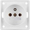Berker Integro Flow viengubas lizdas su/be sniego baltumo matinės spalvos (0961852502)