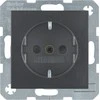 Berker 47231606, F tipas, antracito spalvos, termoplastinis, IP20, 250 V, 16 A