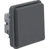 Hager Polo 6768803515 Berker W.1 Vienvietis lizdas su IP55 moduliu / be jo pilka 6768803515