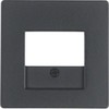 Berker Q.1 / Q.3 Centrinio elemento garsiakalbio lizdas antracitas Velvet 10336086