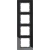 Hager Polo Berker Box 4kartus B.7 stiklinis antracitas (10146616)