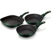 3 TITANO VENTILIATORIŲ RINKINYS BERLINGER HAUS METALLIC EMERALD BH-6167