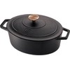 Berlinger Haus Emaliuotas ketaus puodas / troškintuvas BerlingerHaus 5,56L | 30x22x12cm (ovalinis) | Strong Mold BH/6518