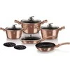 11 DALIES PUODŲ RINKINYS. BERLINGER HAUS METALLIC LINE ROSEGOLD BH-6191