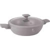 Berlinger Haus PLOKŠČIAS TITANINIS PUODAS SU DANGIU 30cm BERLINGER HAUS BH-8099 TAUPE