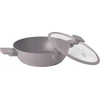 Berlinger Haus PLOKŠČIAS TITANINIS PUODAS SU DANGIU 30cm BERLINGER HAUS BH-8099 TAUPE