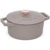 Berlinger Haus Emaliuotas ketaus puodas su dangčiu, 4.35 L, 24x11 cm | Metallic Line Taupe Collection BH-6525