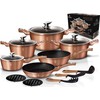 Puodų komplektas (15 dalių) Berlinger Haus BH/1224N Rose Gold