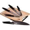 PEILIŲ RINKINYS SU SĖDYNĖMIS 6 ELE. BERLINGER HAUS Juodas ROSE BH-2708