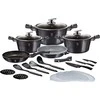 Berlinger Haus Puodų komplektas Metallic Line Carbon Pro Edition, 22 dalių | BH-7181
