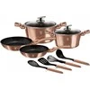 Berlinger Haus Puodų komplektas, 10 dalių, Berlingerhaus Metallic Line Rosegold | BH-6142