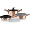 Berlinger Haus Puodų ir keptuvių komplektas, 6 dalių, Berlingerhaus Metallic Line Rose Gold | BH-7047