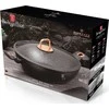 BH-7112 - Granito wok puodas 30 cm Berlinger Haus Juodas Rose kolekcija