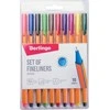 Berlingo, Rapido fineliner rinkinys, spalvotas, 10vnt, 0,4mm