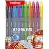 Berlingo, Rinkinys geliniai rašikliai, spalva, 10vnt, 0,5mm, Triangle gelis