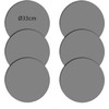 Bertoni 6D apvalaus stalo padėkliukų rinkinys - MEDIENA