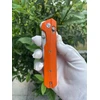 Bestech Knives Sulankstomas peilis KNIVESPL The First Sandvik 14C28N, oranžinė G10, Stonewashed/Satin