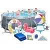 Karkasinis sodo baseinas 427 x 250 x 100 cm, 11 viename, „Bestway 56620“
