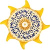 Pripučiamas žaislas BESTWAY Sunny Sicily Island, 226 x 226 cm