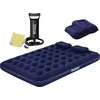 TOP KOMPLEKTAS! Bestway Pavillo dvigulis čiužinys su pompa ir 2 pagalvėlėmis 2.03m x 1.52m x 22cm