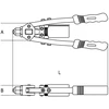 Rankinis kniediklis Beta 1740B-330; 330 mm