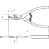 Beta Tools išorinės tiesios 225 mm žiedinės replės (010360021)