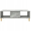 Kavos staliukas Betono pilka 102 x 55 x 35 cm Apdirbta mediena