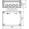 OBO Bettermann Bettermann A can n / t filialas 190 x 150 x 77 IP66 T 160 (2007093)