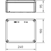 OBO Bettermann Bettermann A can n / t filialas 240 x 190 x 95mm IP66 IK06 T 250 OE (2007287)