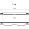 OBO Bettermann 6016684 Tinklinio padėklo jungtis 245x105 GRV 245 DD 6016684