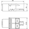 OBO Bettermann Bettermann elektroninis modulis RJ45 cat.5E neprižiūrimas ASM-C5 (6117337)