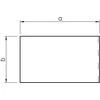 OBO Bettermann galinis elementas WDK/HE 100130 100x130mm reinweiss (6193395)