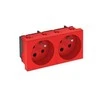 OBO Bettermann Bettermann Maitinimo lizdas M45 dvigubas su / U 16A raudona - 6120324