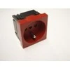 OBO Bettermann Bettermann Maitinimo lizdas M45 single su / u 16A, koduotas raudonas - 6120312