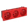 OBO Bettermann Bettermann Maitinimo lizdas M45 trigubas su / U 16A raudona - 6120326