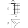 Bettermann Vidinė judama kampainė Rapid 45-2 GK-IH53165RW balta (6113 44 0)