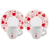 Bialetti Rinkinys 2 puodelių Moka širdelės formos su lėkštutėmis