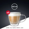 Bialetti „Capri“ skaidraus stiklo apvalus indas, 2 vnt., 160 °C, 160 ml