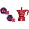 Bialetti Moka Express 3TZ (150 ml) Joyful Christmas | 2 x 80 ml | raudona
