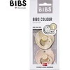 BIBS čiulptukų rinkinys 1 dydis (0 - 6 mėn.) Vanilla / Blush