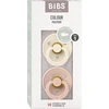 BIBS čiulptukų rinkinys 1 dydis (0 - 6 mėn.) Symmetrical Ivory / Blush